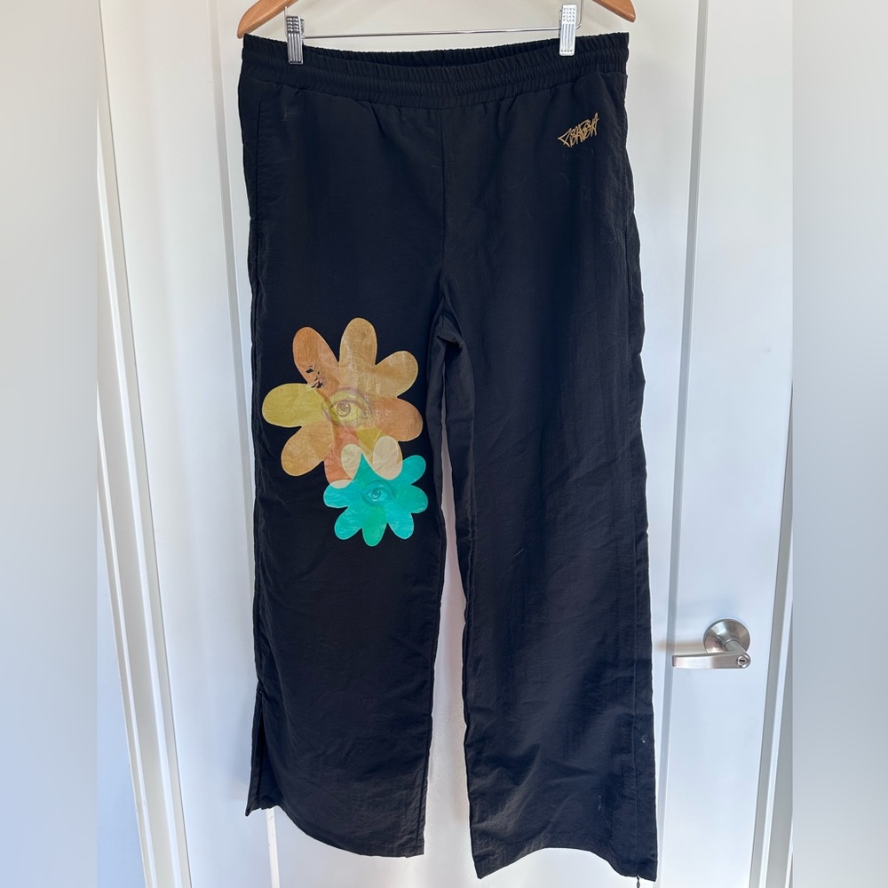 Posh posh for Urban Outfitters Black Windbreaker Pants Sz L